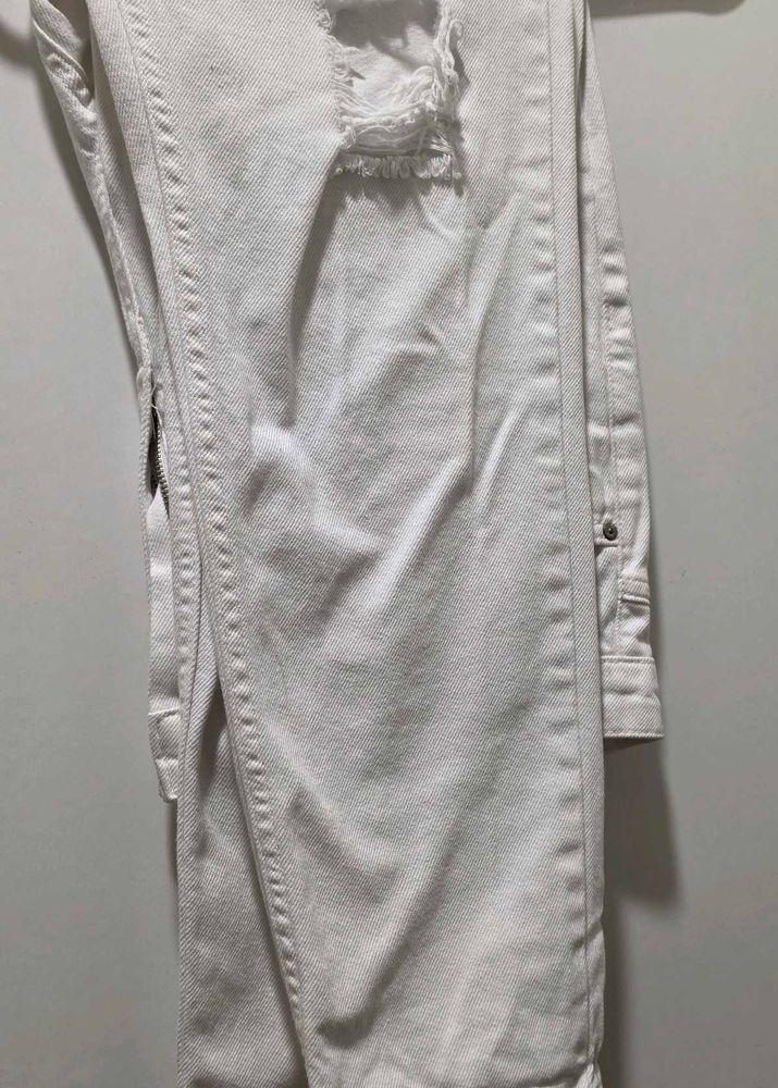 White Distressed Jeans
