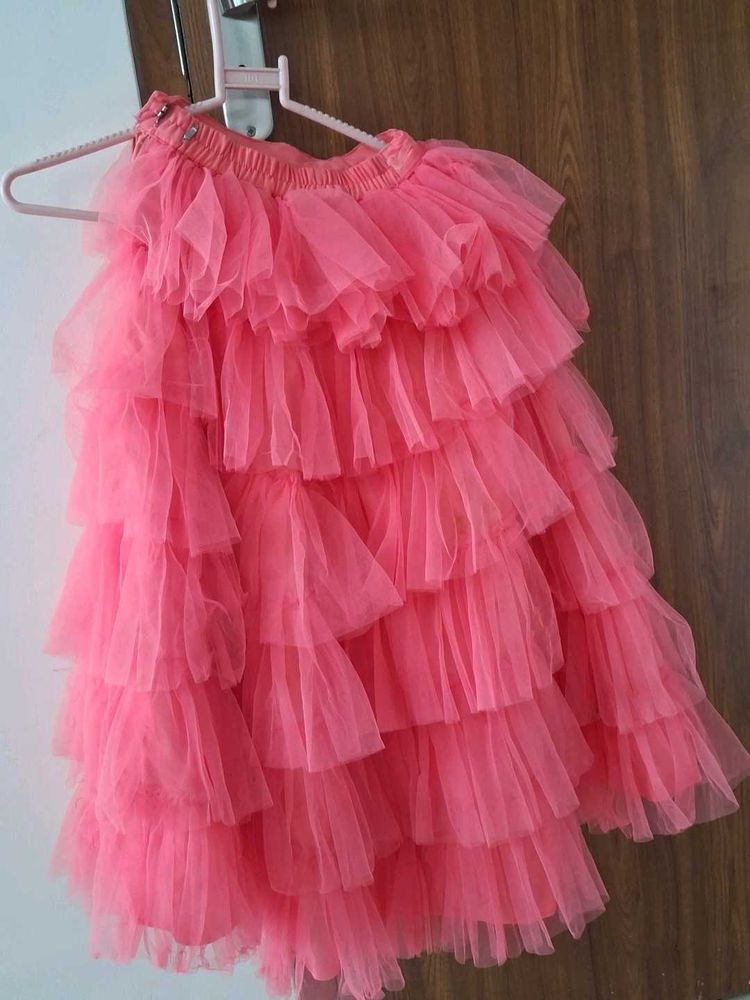 Ruffled Tulle Dress