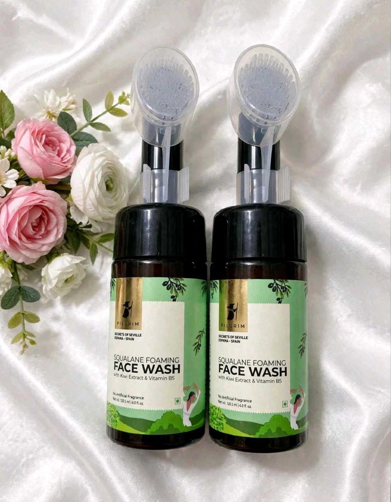 Pack of 2 Pilgrim Squalane Foaming Face Wash Set