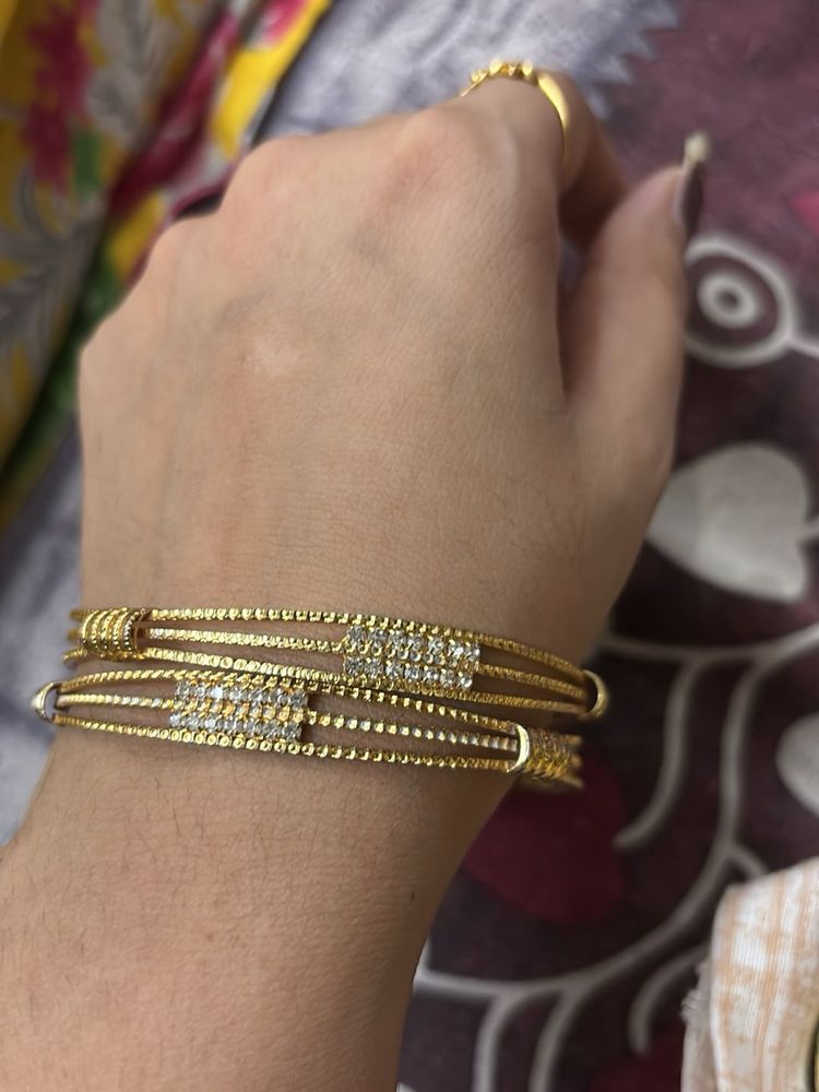 brand new bangles gold look