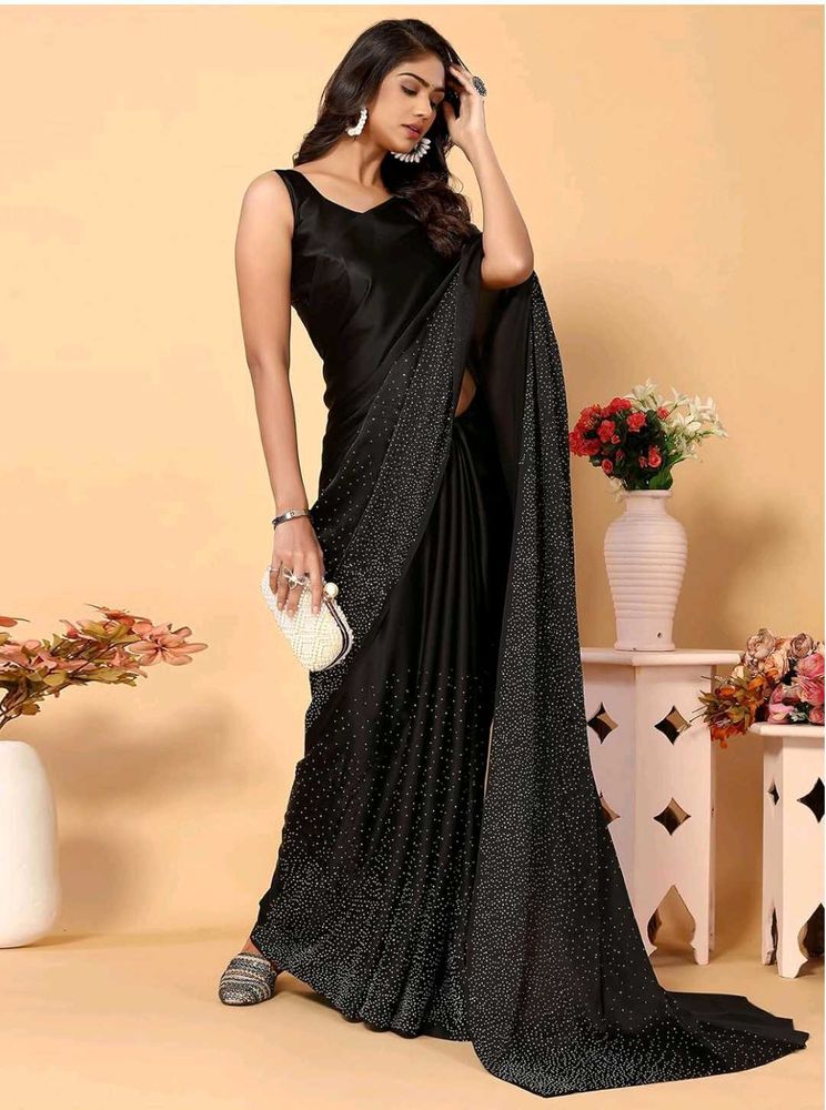 🛍️ Black Saree with Embellishments⭐⭐⭐⭐⭐