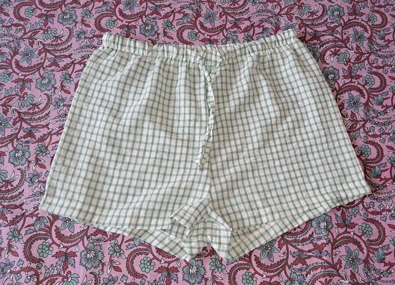 Gingham Pajama Shorts