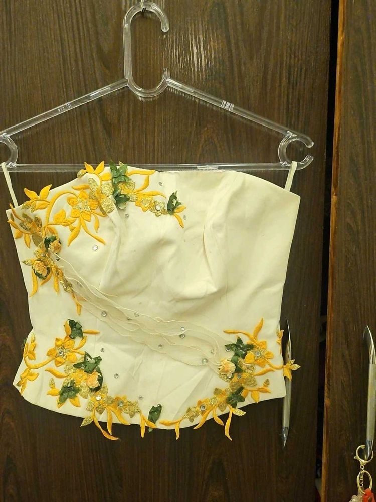 Embroidered Corset Blouse