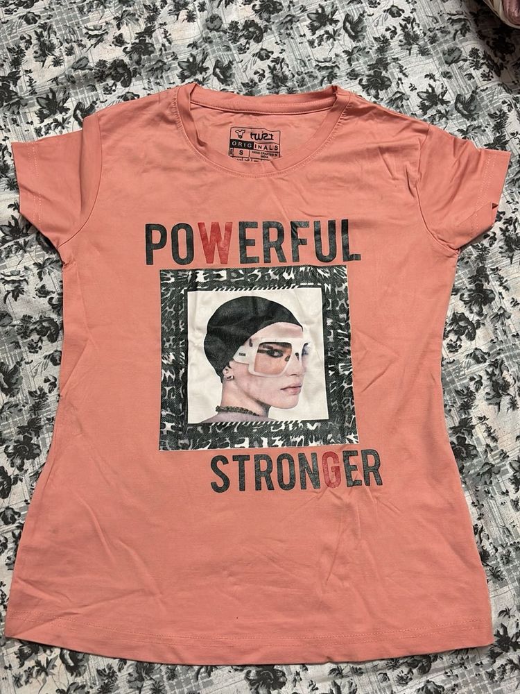 Feminine Graphic Print T-Shirt