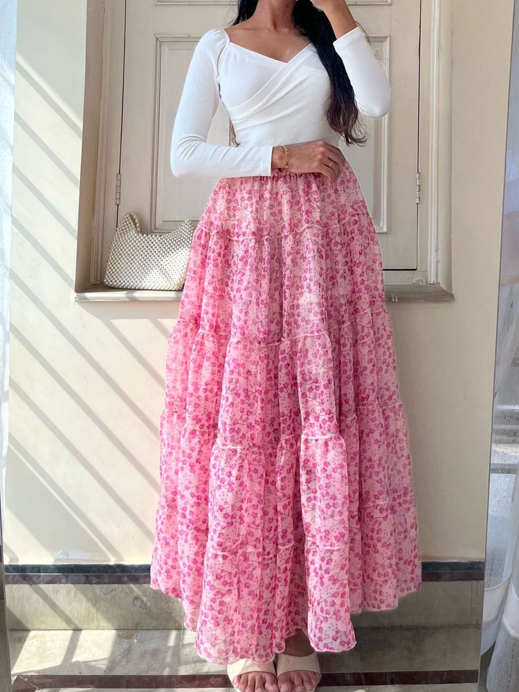 Bohemian Tiered Maxi Skirt
