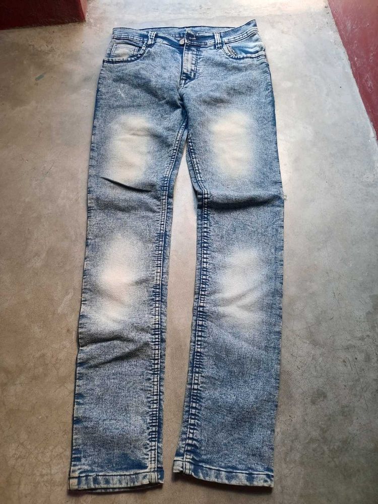Acid Wash Denim Jeans