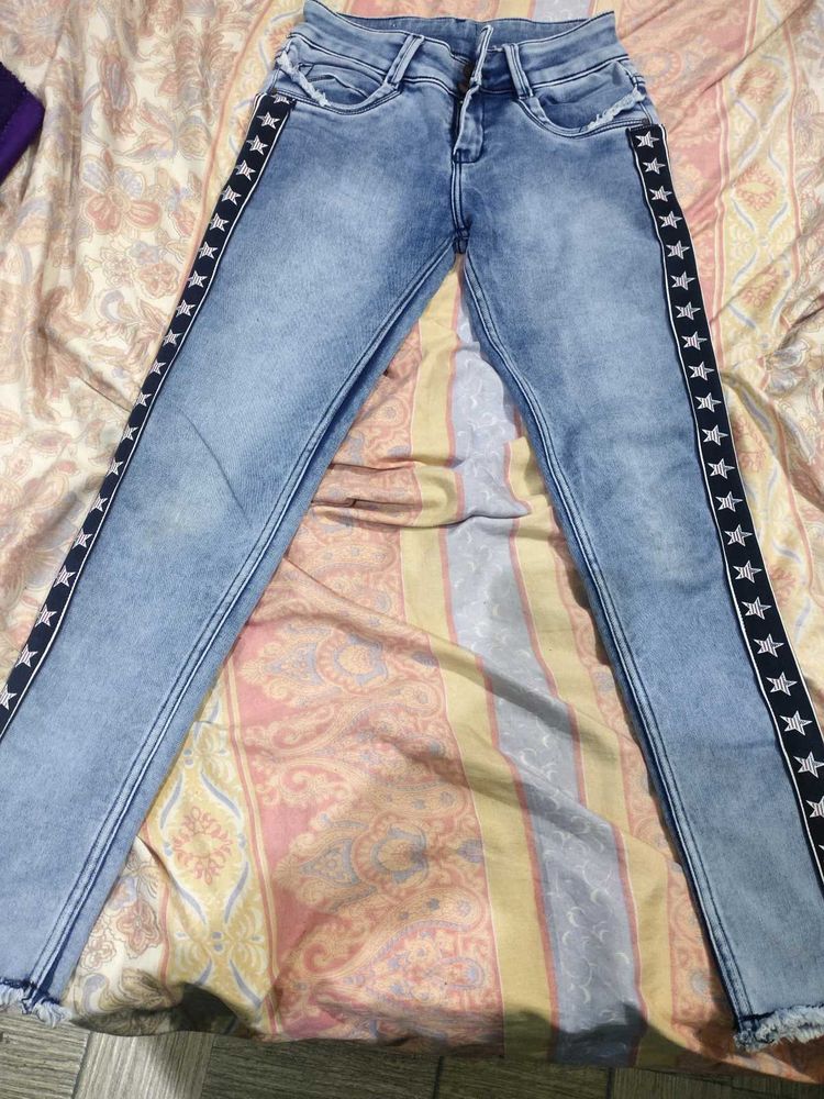 Blue Jeans with Star Detail