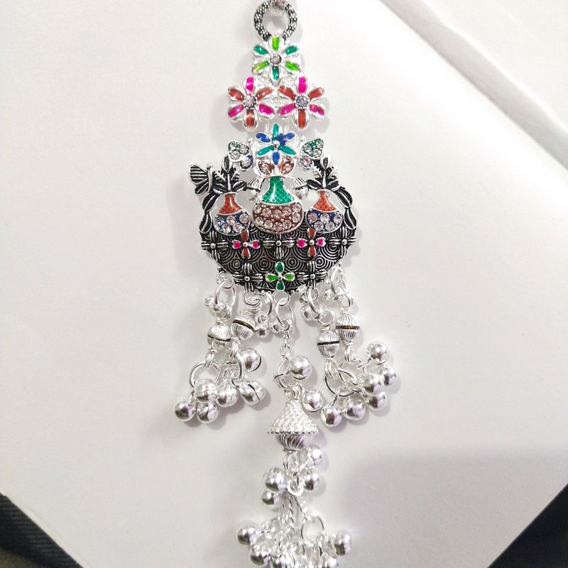 Pure 97Silver Saree Waist key, चटका, कमरबंद, जुड़ा
