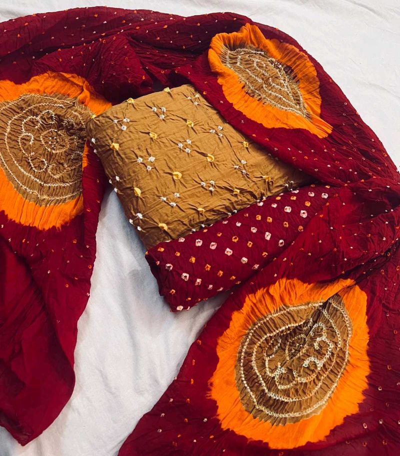 Traditional Bandhani dress material