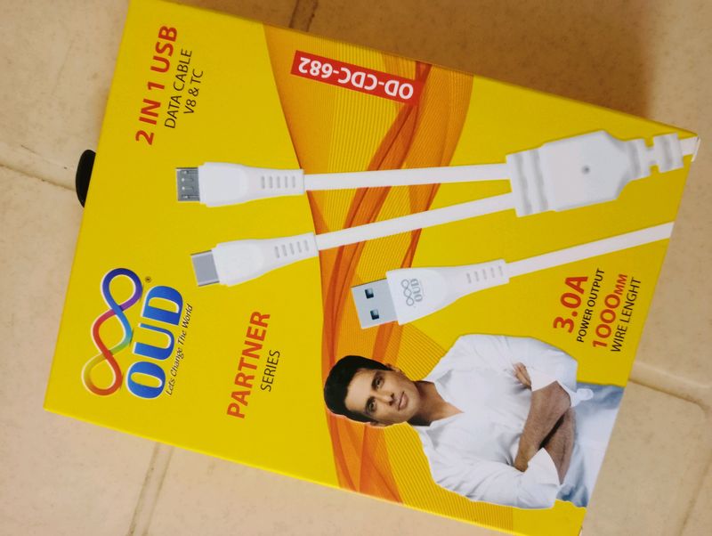 2 In 1 USB Data Cable