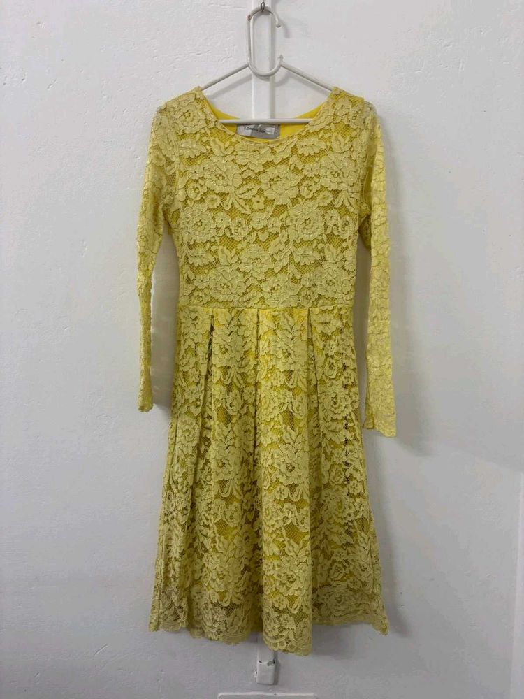 Yellow Lace Dress