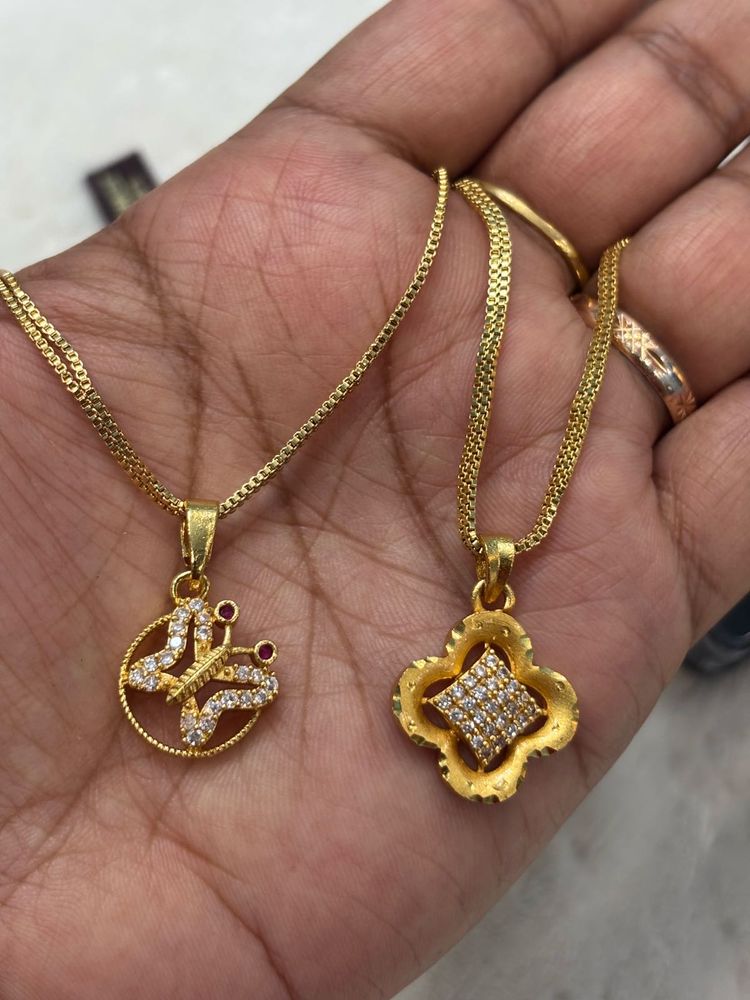 Gold Plated Pendant Set