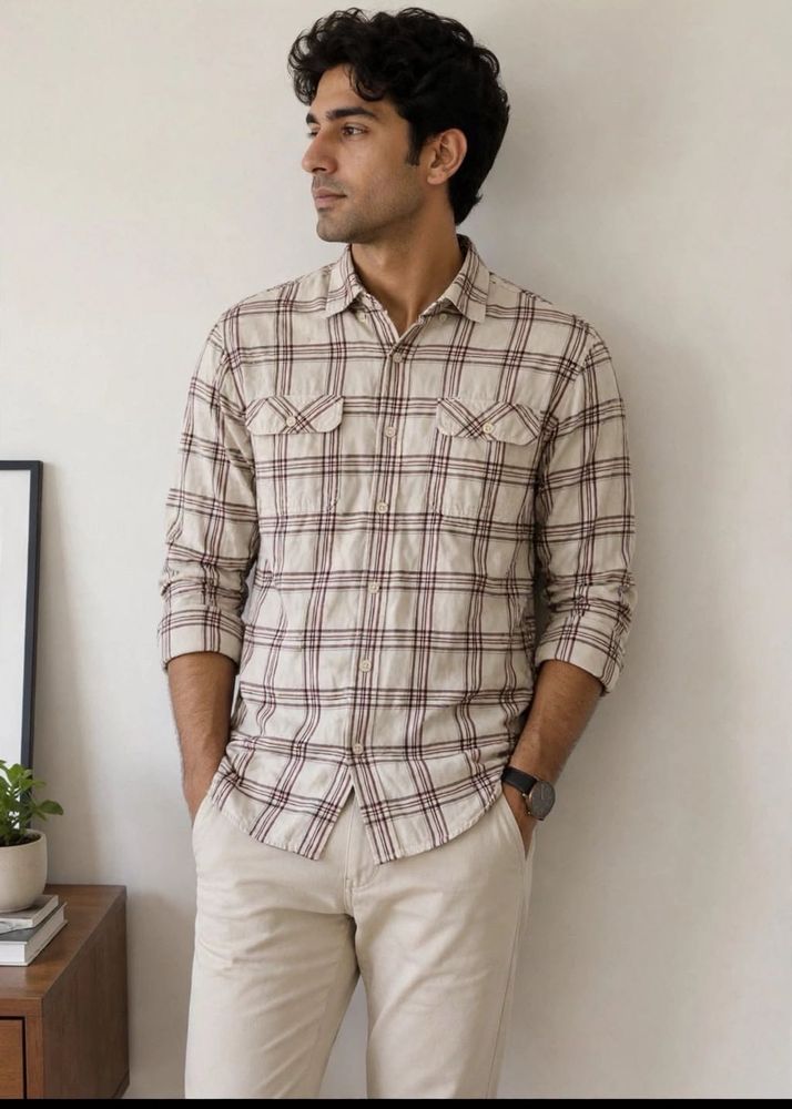 Men's Plaid Casual Shirt