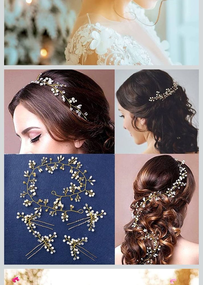 Bridal Pearl Hair Accessories Set