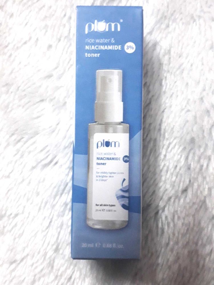 Plum 3% Niacinamide &amp; Rice Water Face Toner | Alco
