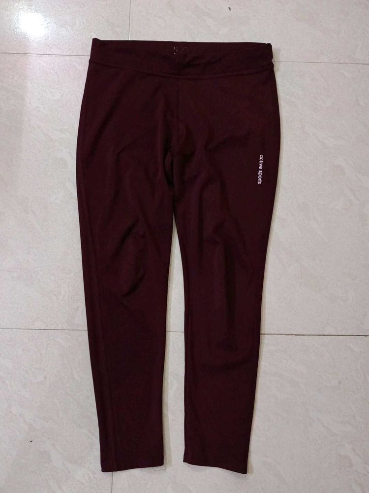 Active Sports Maroon Leggings