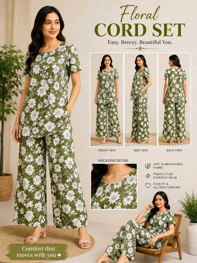 Floral Cord Set - Breezy &amp; Beautiful