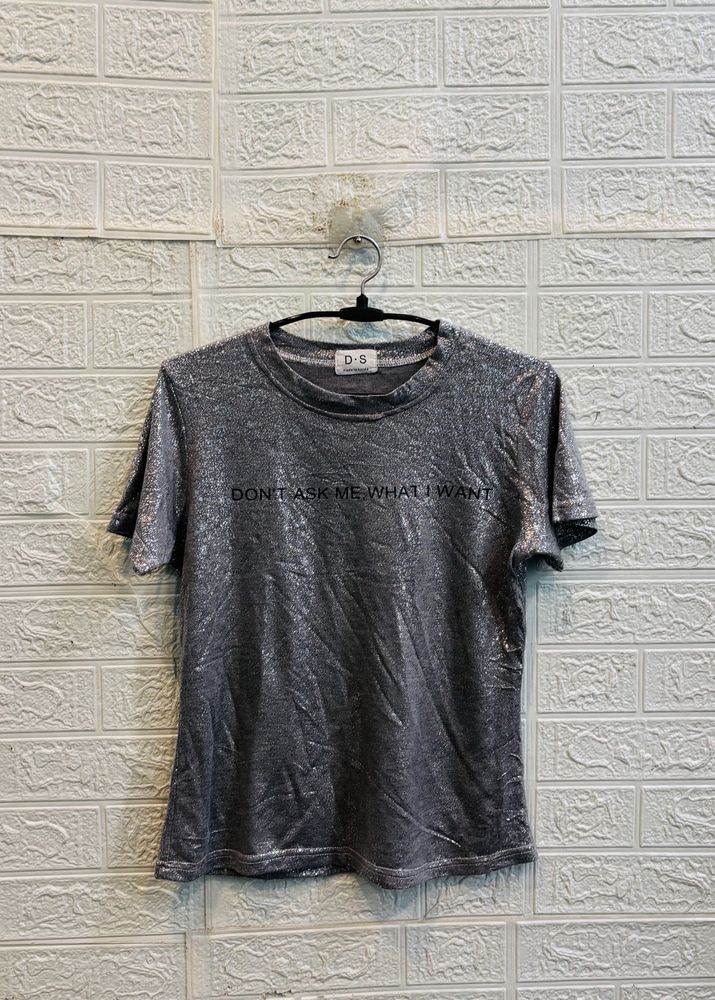🇫🇷Paris imported metallic T-Shirt