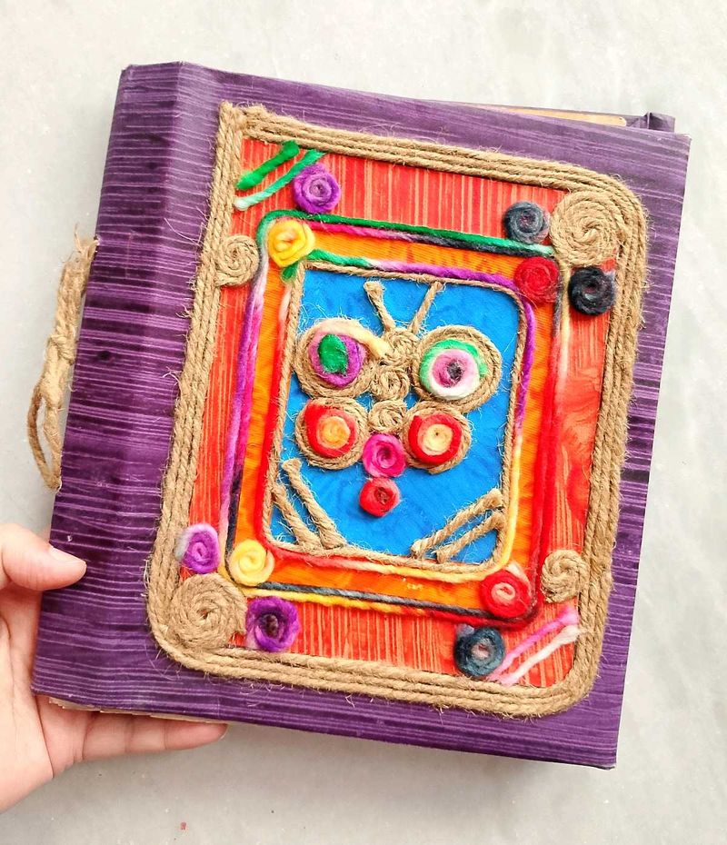 Handmade Vintage Journal, Scrapbook, Photo Album