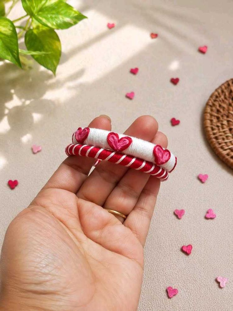 Handmade Heart Bangles🩷