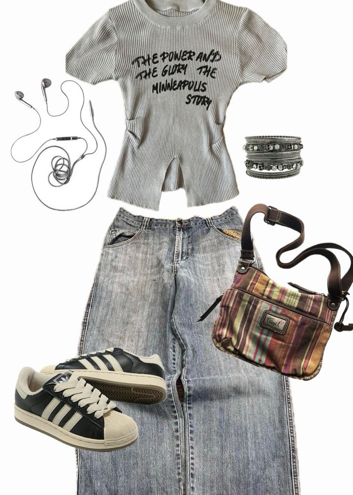 Graphic Print Ribbed Top