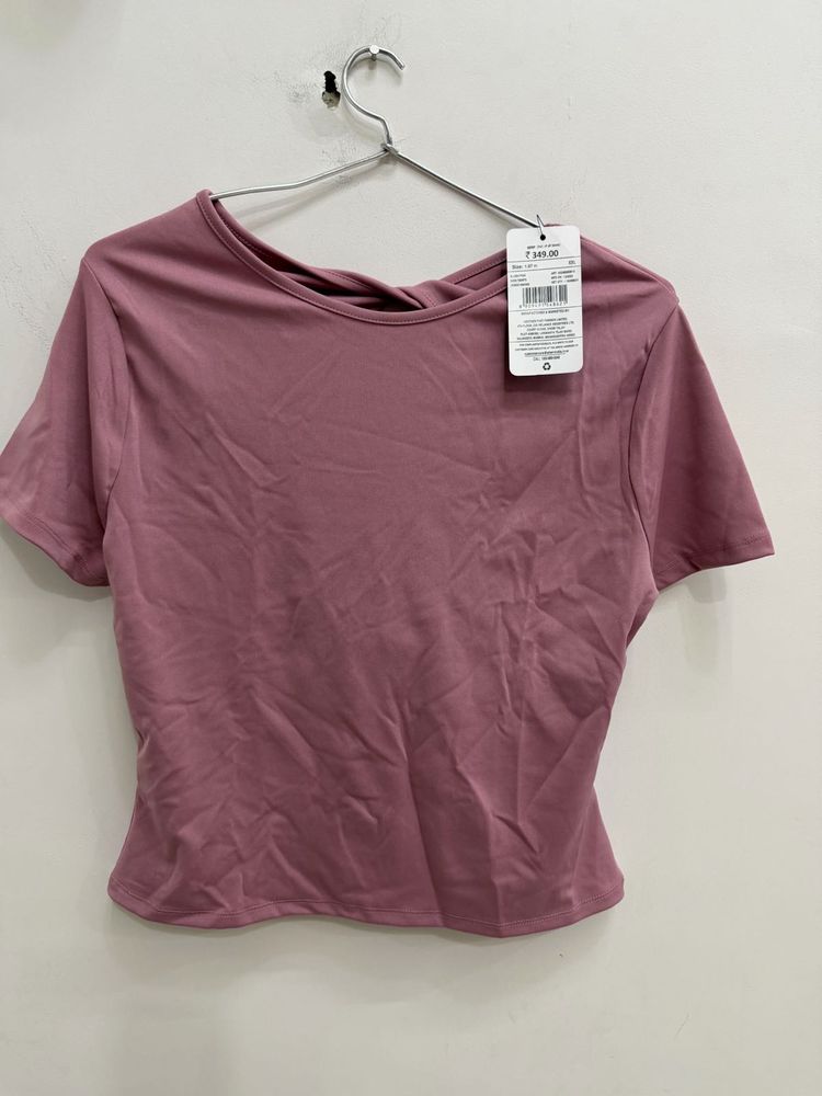 Stylish Mauve Crop Top