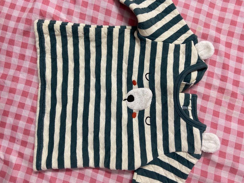 Striped Bear Outfit for Toddlers