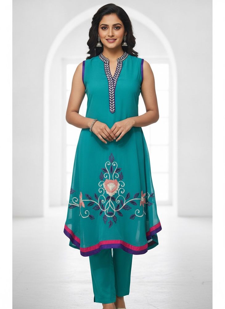Ethnic Kurta Sleevless