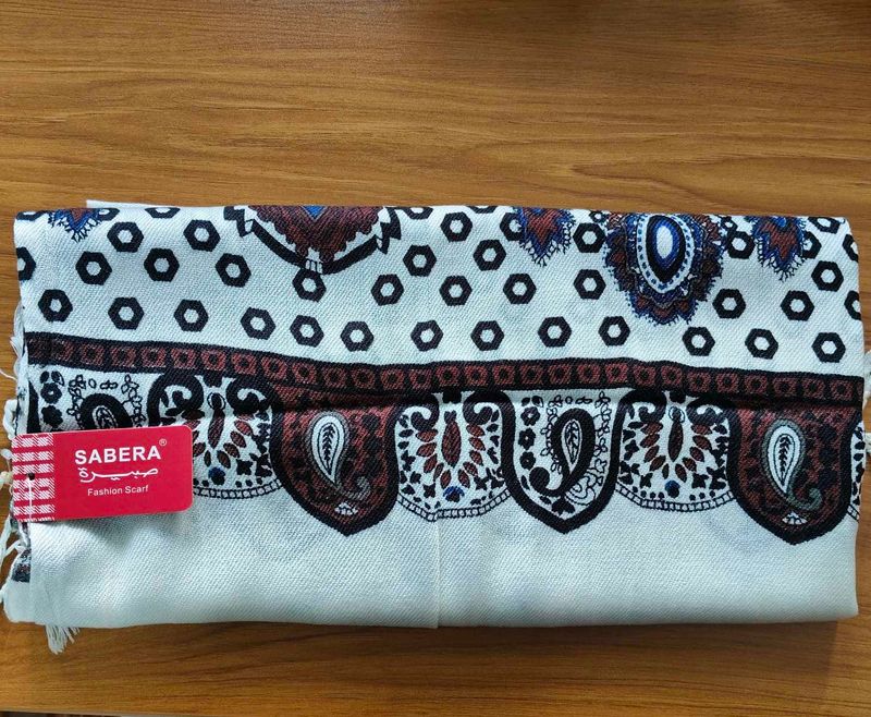 Sabera Fashion Scarf with Paisley Print