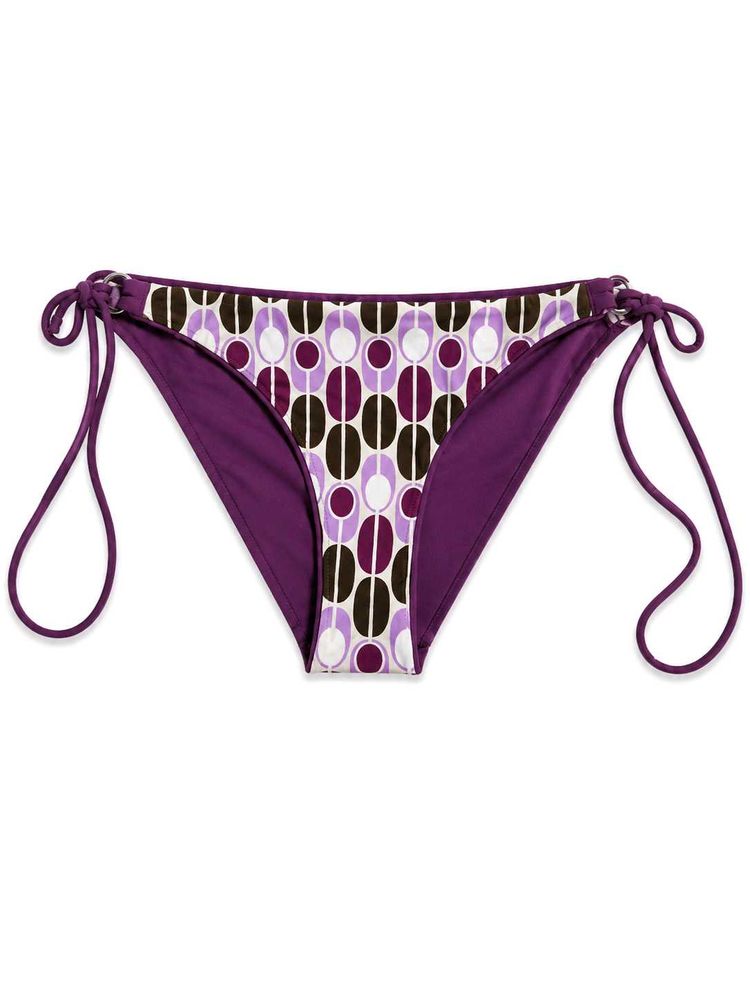 Retro Patterned Bikini Bottoms