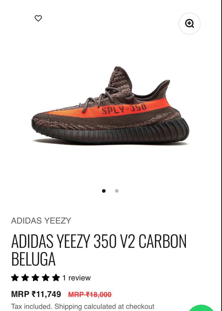 Adidas Yeezy 350 V2 Carbon Beluga
