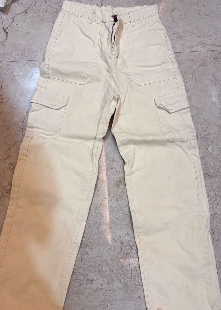 beige Cargo Pants