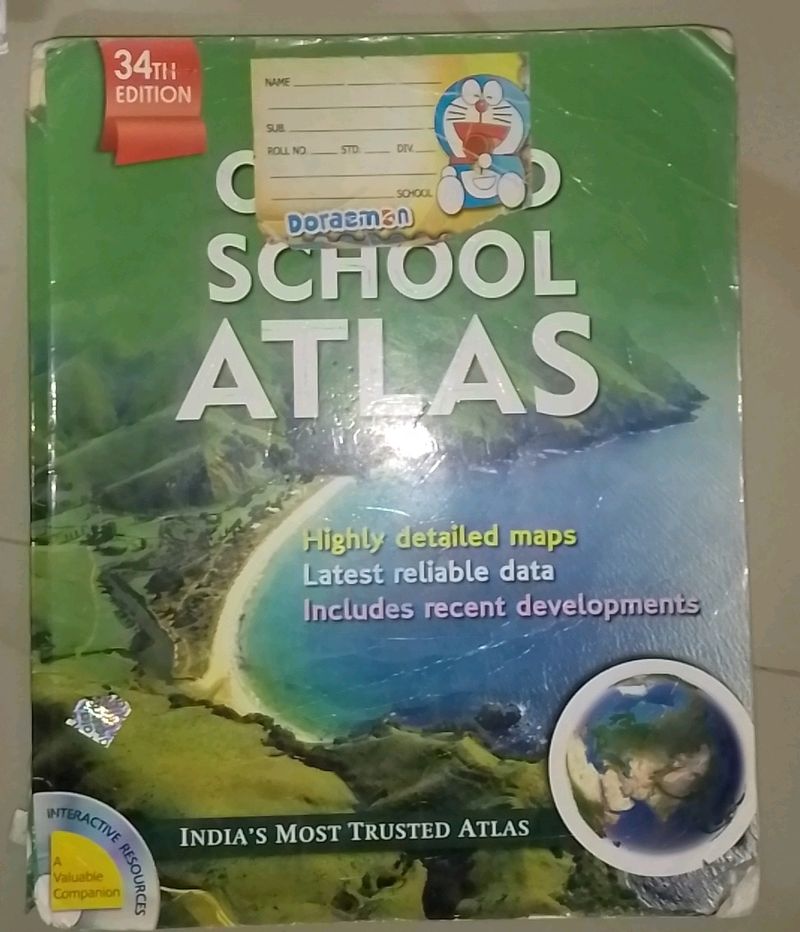 Doraemon Oxford School Atlas 34th Edition