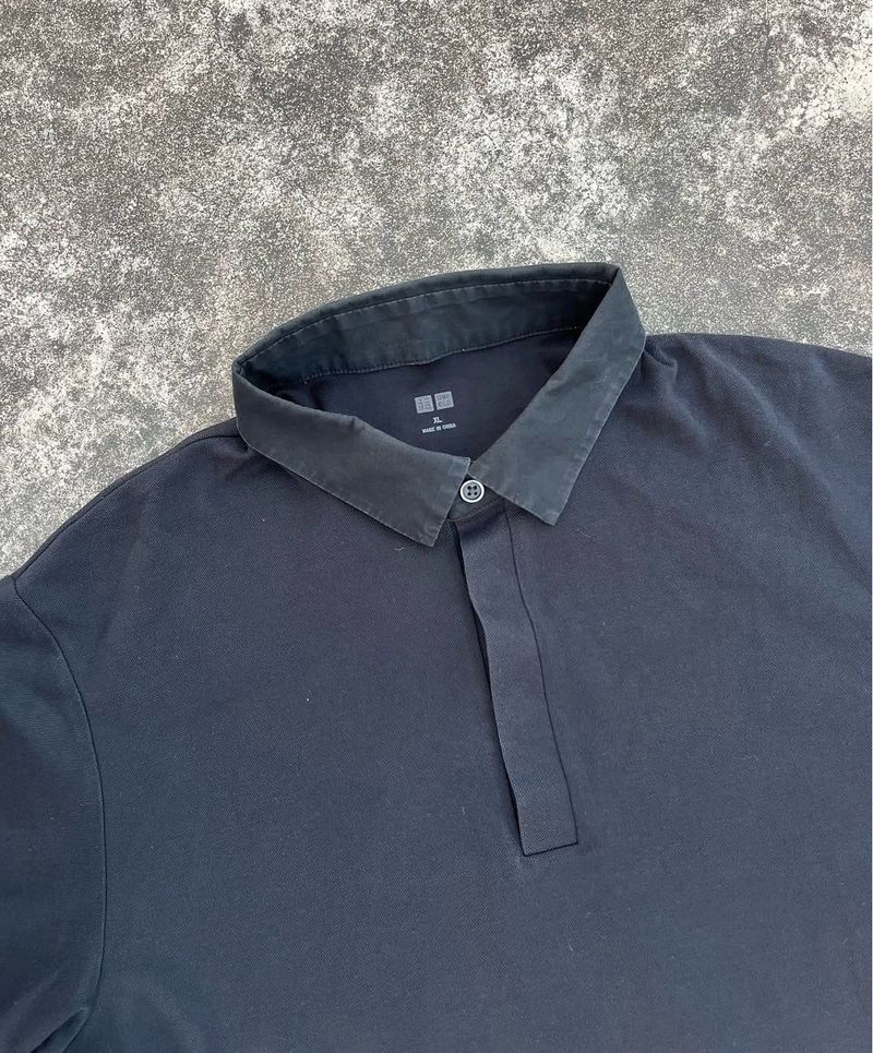 Classic Uniqlo Black Polo T-Shirt