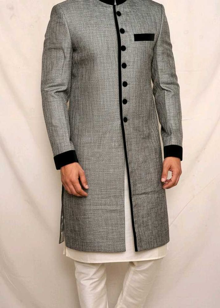 Men's Grey Sherwani