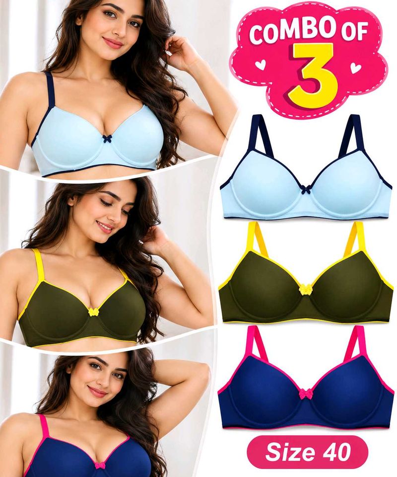 Women's Comfy Bra Combo Pack of 3