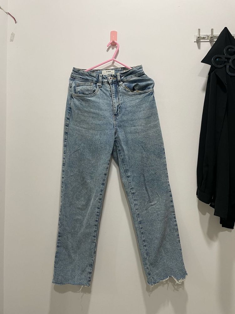 Straight Fit Light Blue Jeans