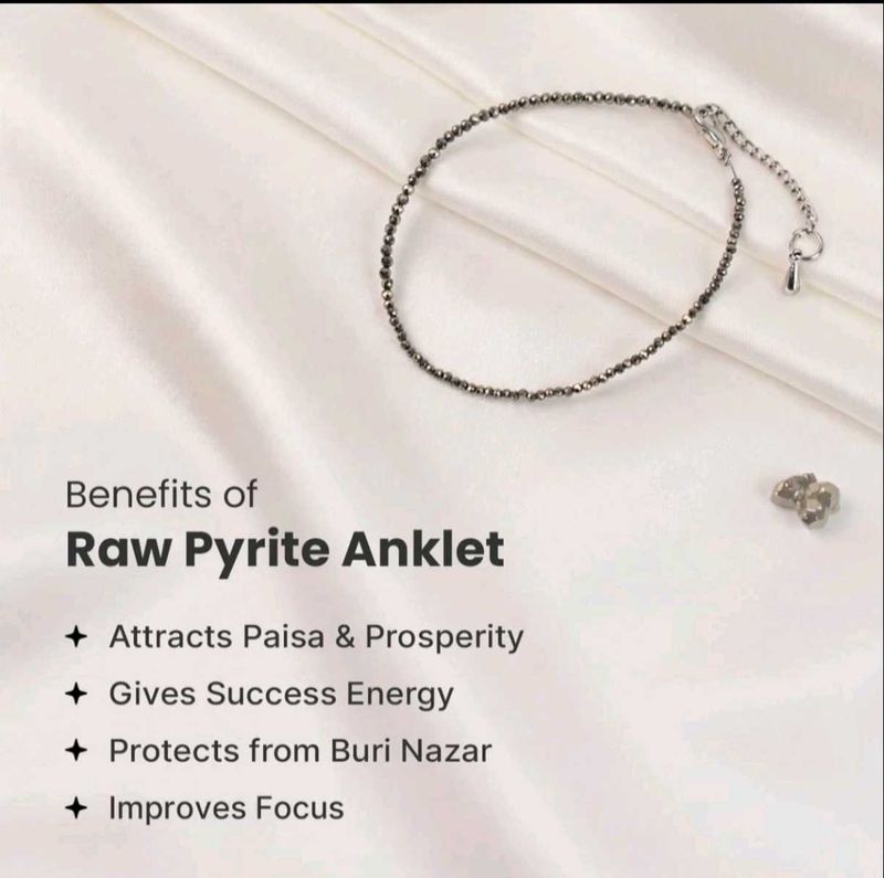 Raw Pyrite Anklet