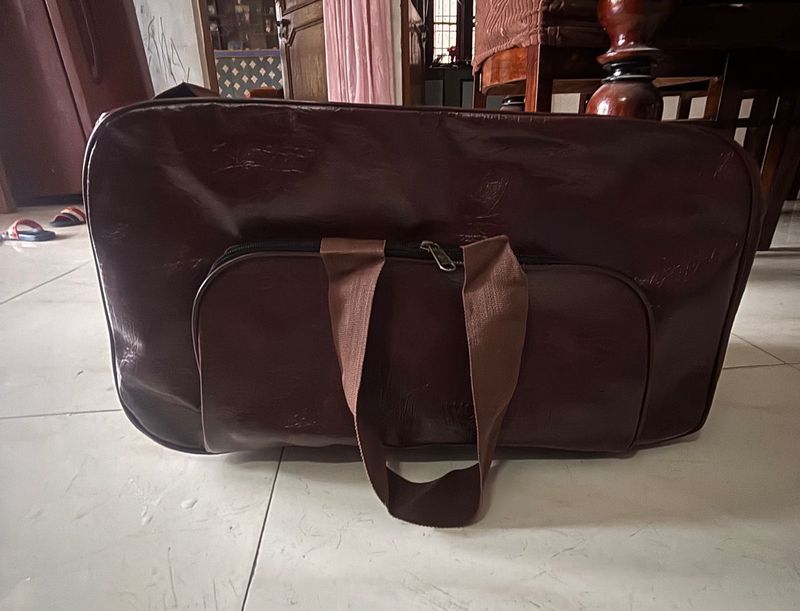 Spacious Brown Travel Duffel Bag