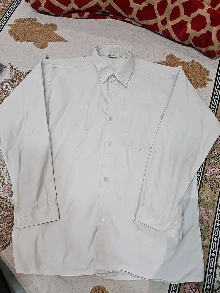 white school uniform shirt