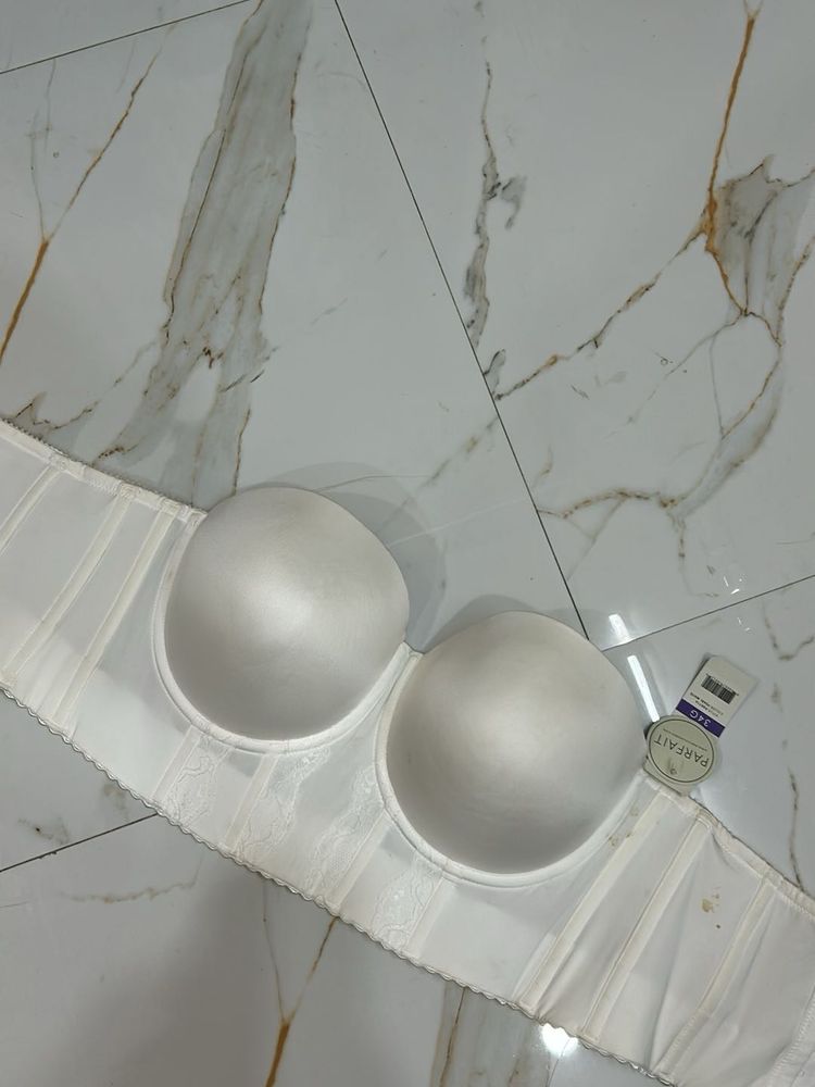 Parfait White Strapless Bra | 34G