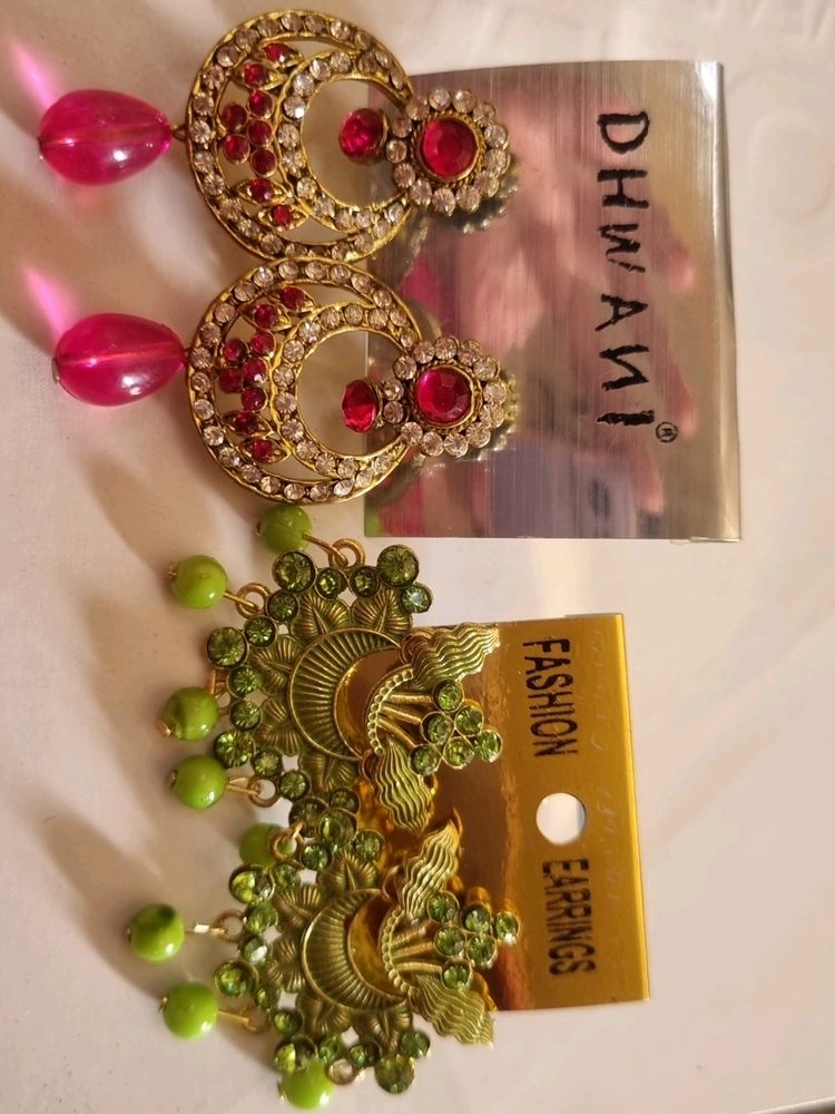 Fancy Earrings in 2 demanded colours