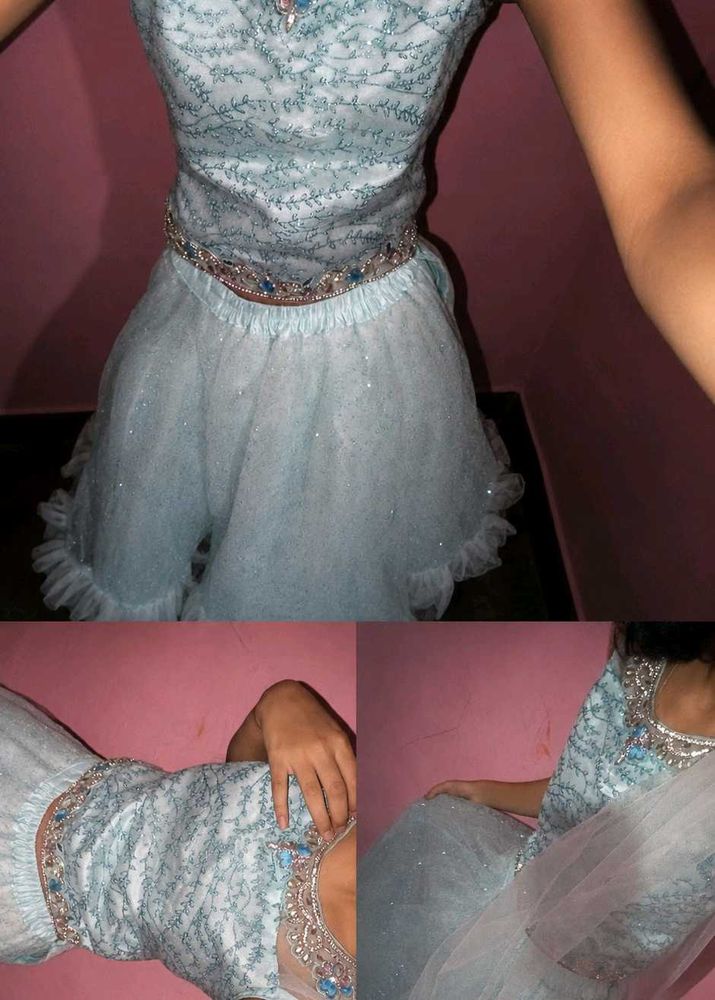 Sparkly Blue Cinderella Dress