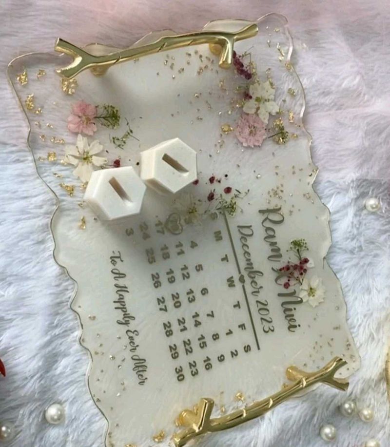 Resin Tray - Personalized Calendar Design