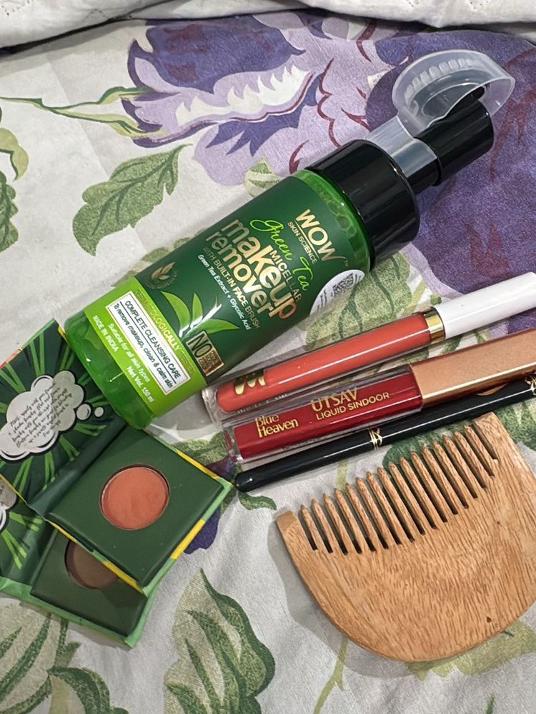 assorted makeup products