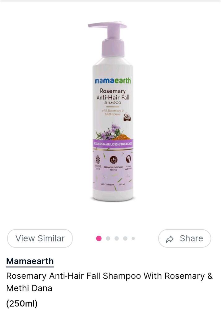 Mamaearth Rosemary Anti-Hair Fall Shampoo