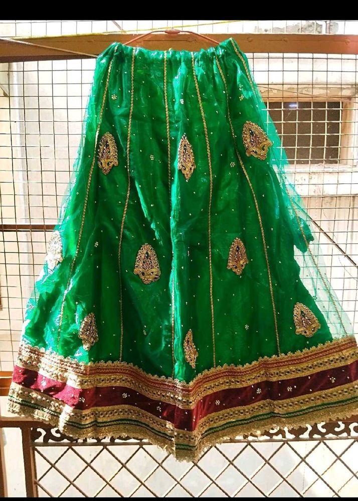 Beautiful Emerald Embroidered Lehenga