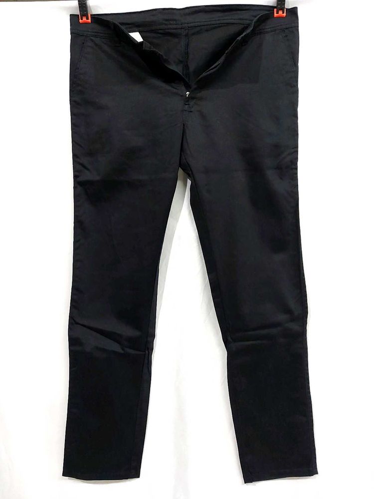 Black Straight Leg Trousers