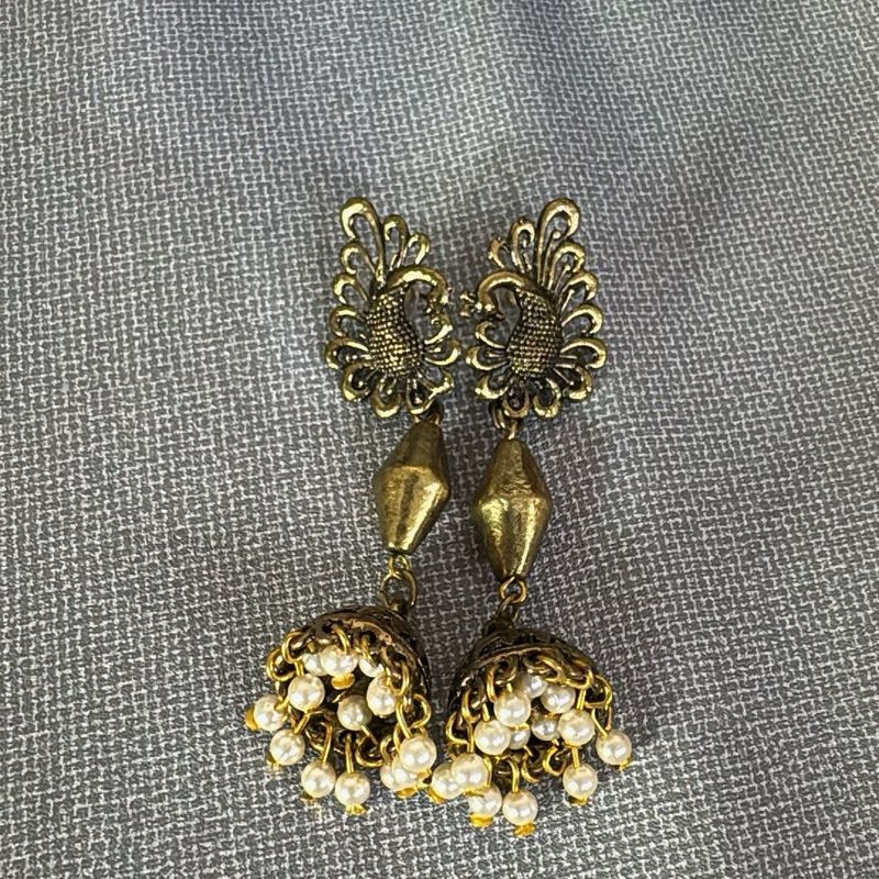 new peacock drop earrings