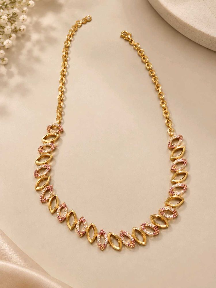 Beautiful gold plated necklace